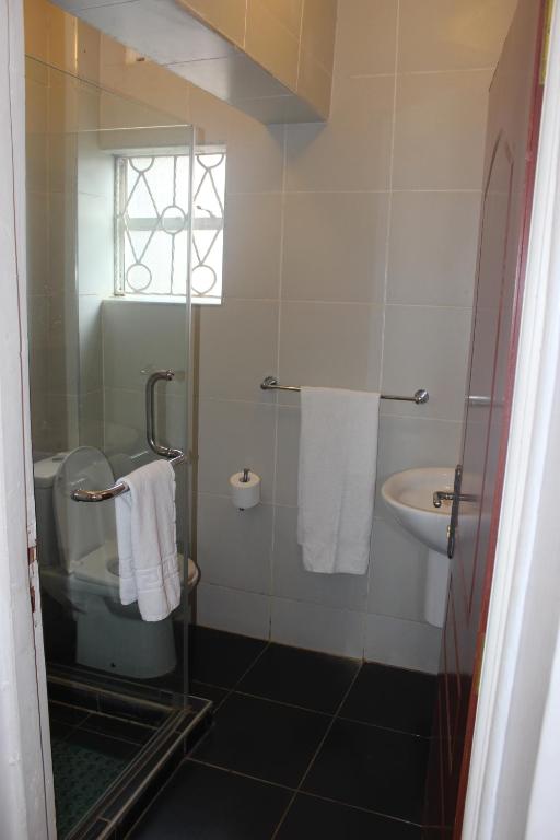 Koupelna v ubytování Seo Hotel