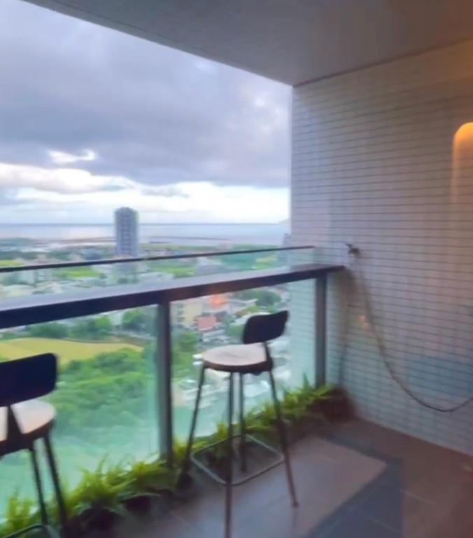 Balkón nebo terasa v ubytování Toucheng Coolbreeze Holmestay