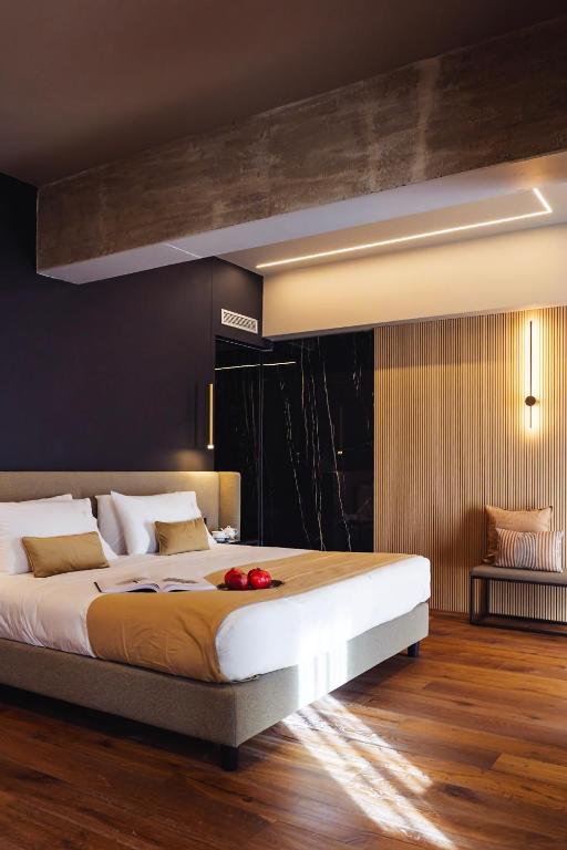 Postel nebo postele na pokoji v ubytování Albergo La Pace