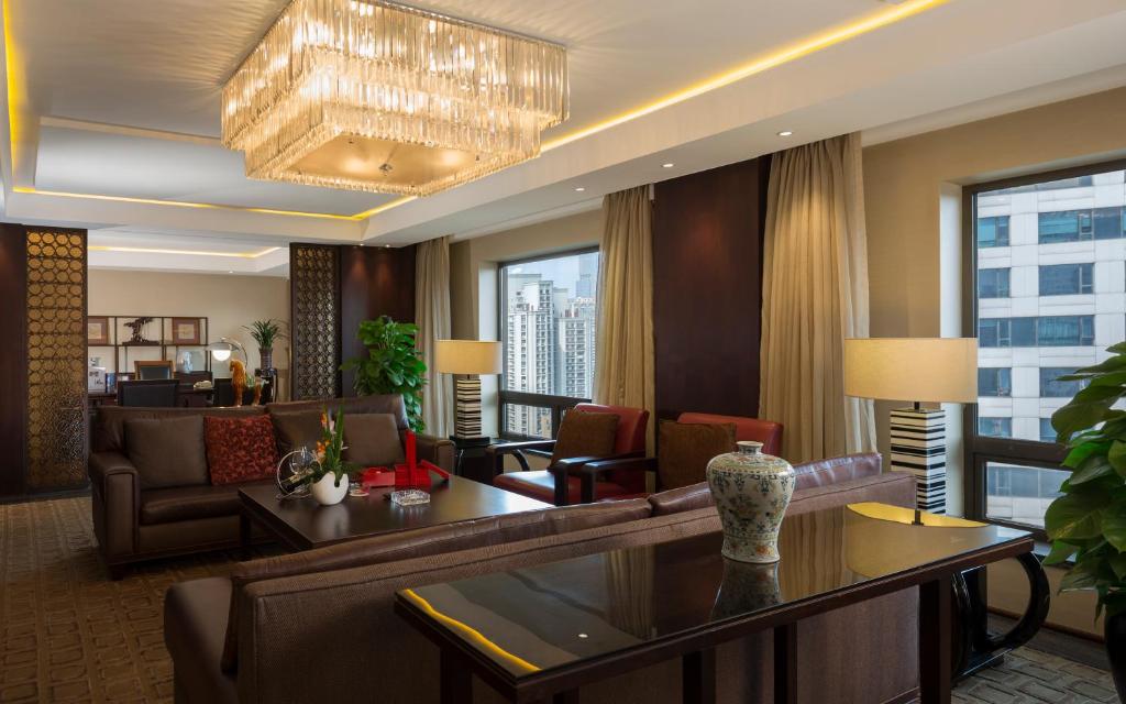 Posezení v ubytování Jinling Hotel