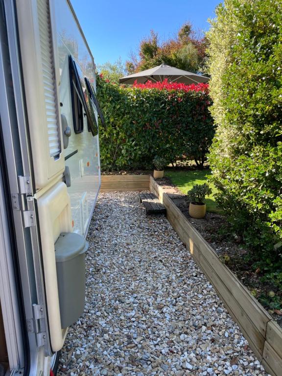 Zahrada ubytování Cosy caravan fun in sunny Nelson with wifi!