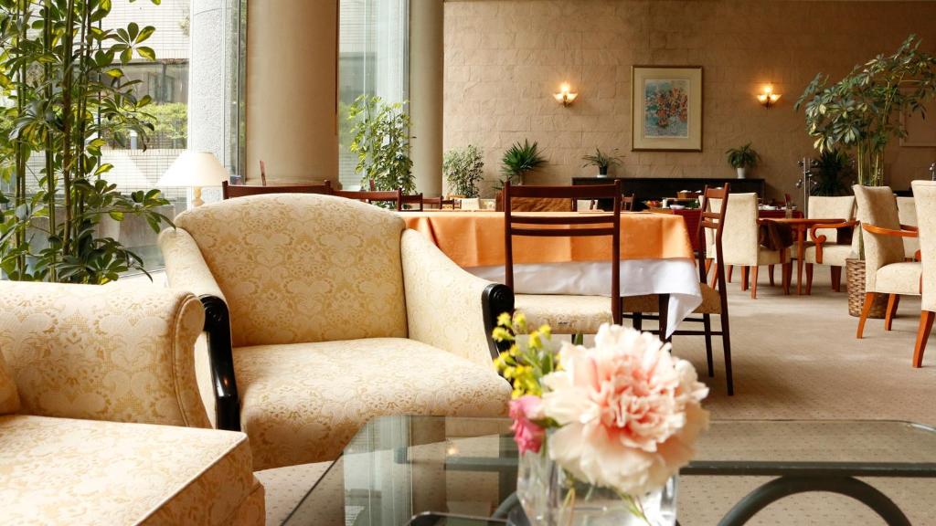 Posezení v ubytování Hotel Cypress Karuizawa