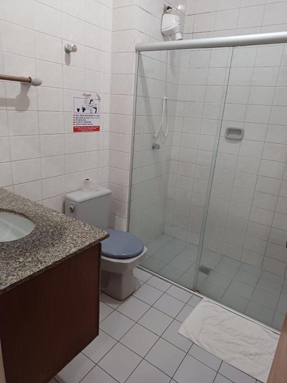 Koupelna v ubytování Hotel Chantilly