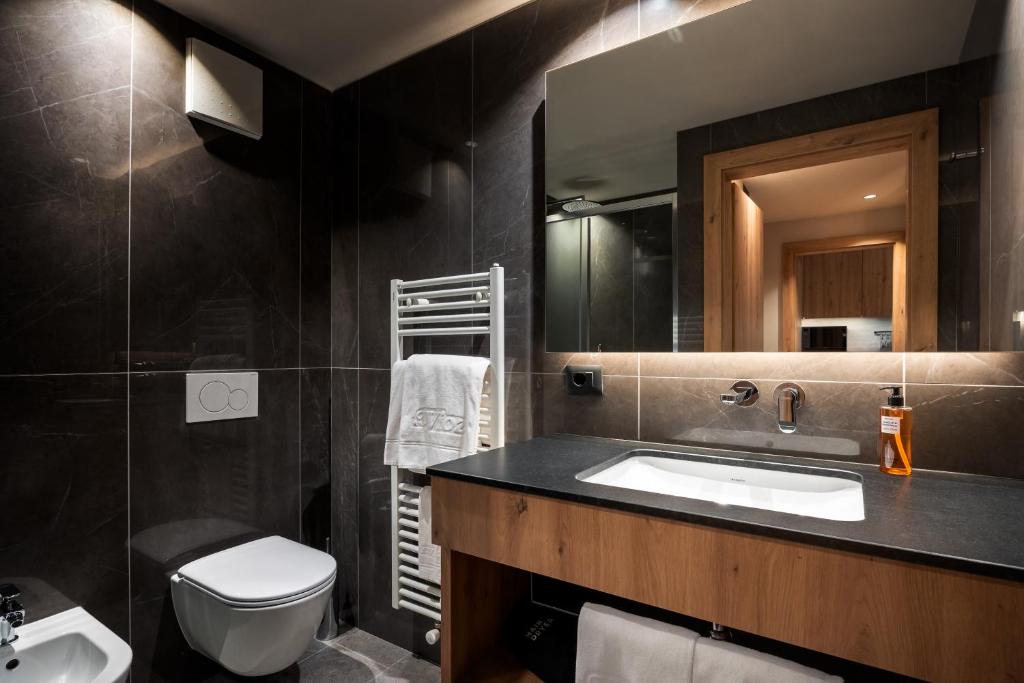 Koupelna v ubytování Hotel Vioz
