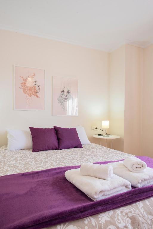 Postel nebo postele na pokoji v ubytování Apartamentos Cangas Relax