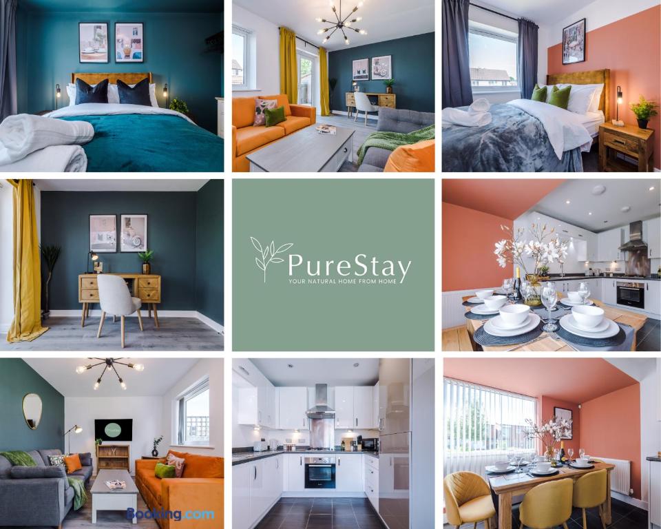 Imagine din galeria proprietății Designer House in Manchester Near Stadium with Wi-Fi & Parking by PureStay Short Lets & Serviced Accommodation în Manchester