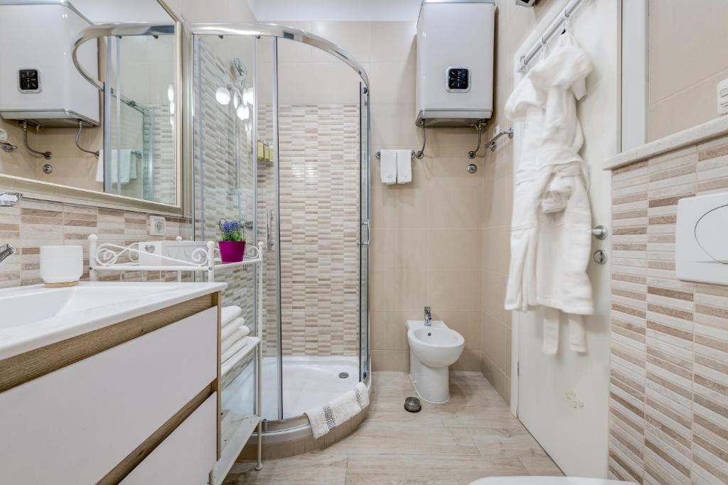 Koupelna v ubytování Victoria Luxury Rooms - Split Downtown