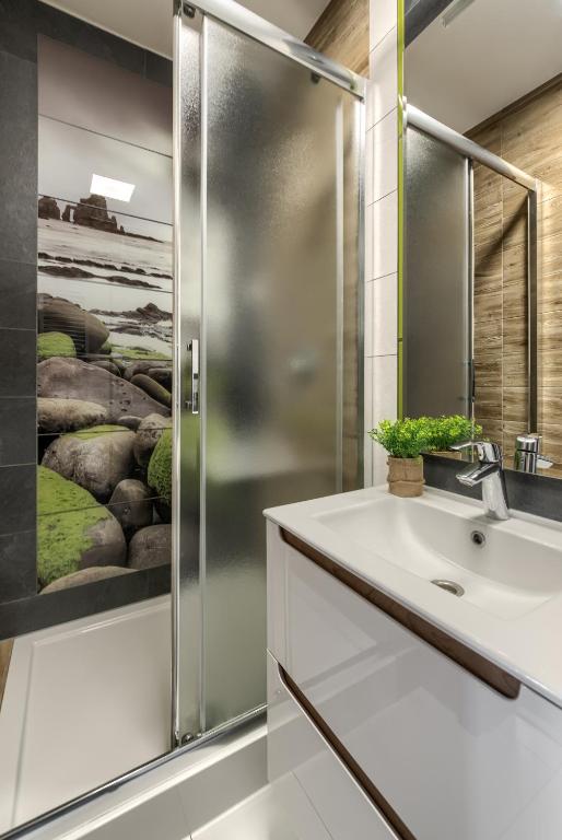 Kúpeľňa v ubytovaní Przytulia Apartamenty i Pokoje