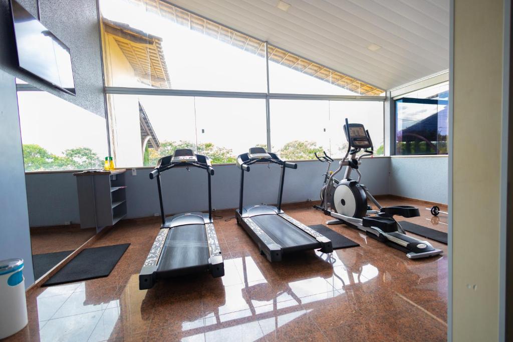 Fitness centrum a/nebo fitness zařízení v ubytování DiRoma Fiori Hotel - BVTUR