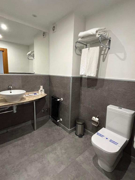 Koupelna v ubytování Hotel Gran Regente