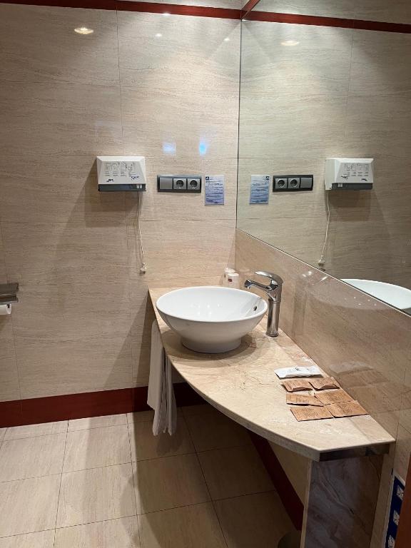 Koupelna v ubytování Hotel Gran Regente