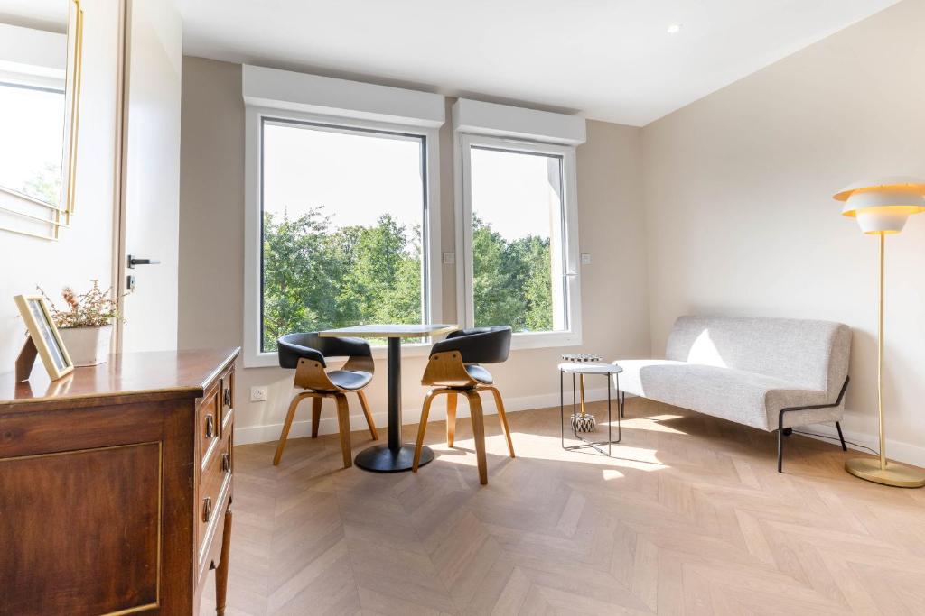 Posezení v ubytování Appart Hôtel Coraline - Genas Lyon Eurexpo