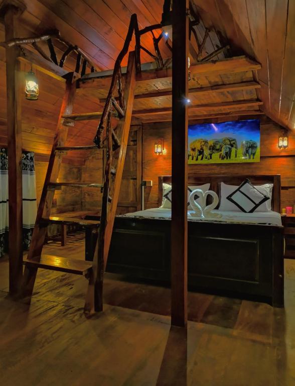 Postel nebo postele na pokoji v ubytování Levona Garden Resort