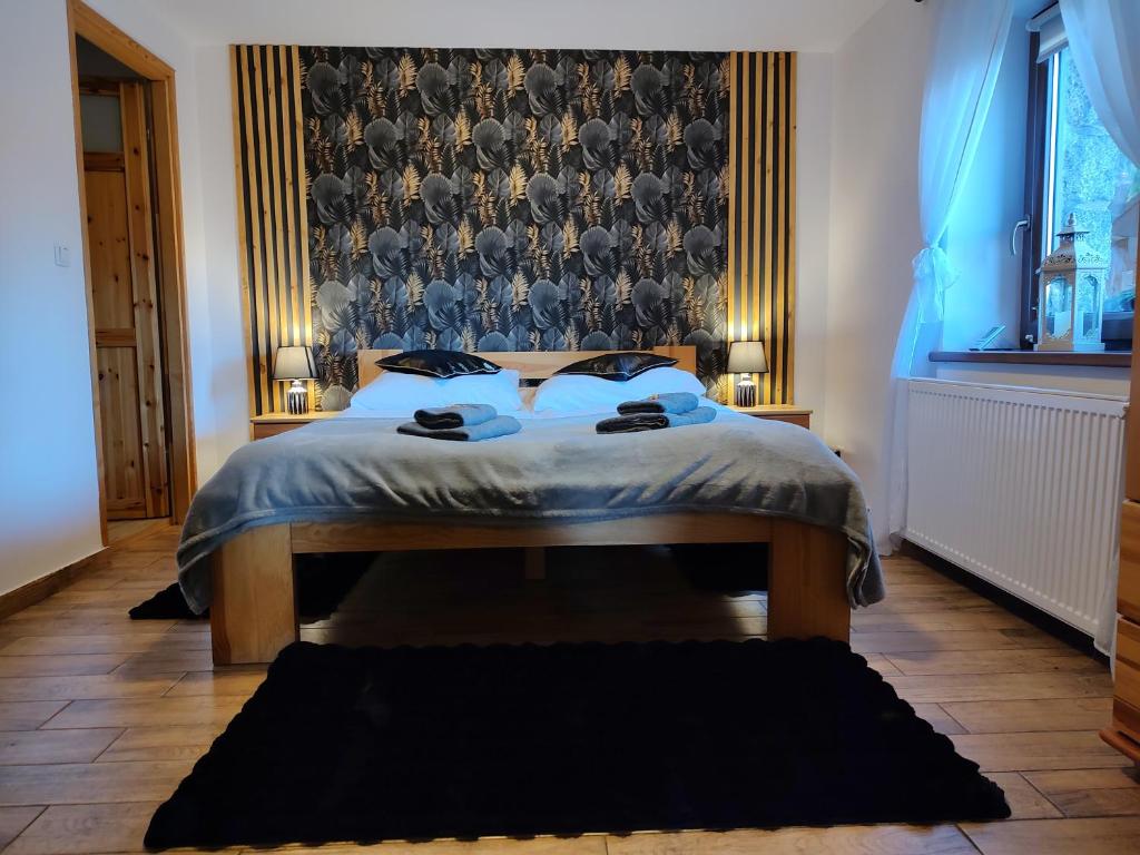 Posteľ alebo postele v izbe v ubytovaní Sielsko Anielsko