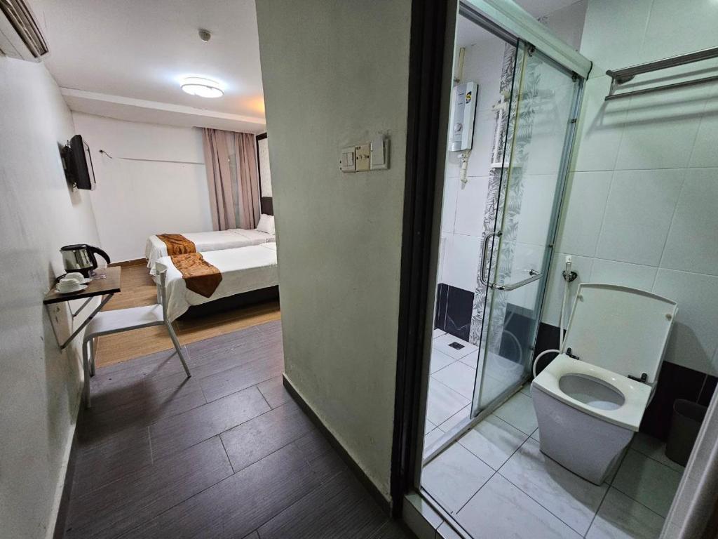 Koupelna v ubytování Warisan Hotel Kota Kinabalu