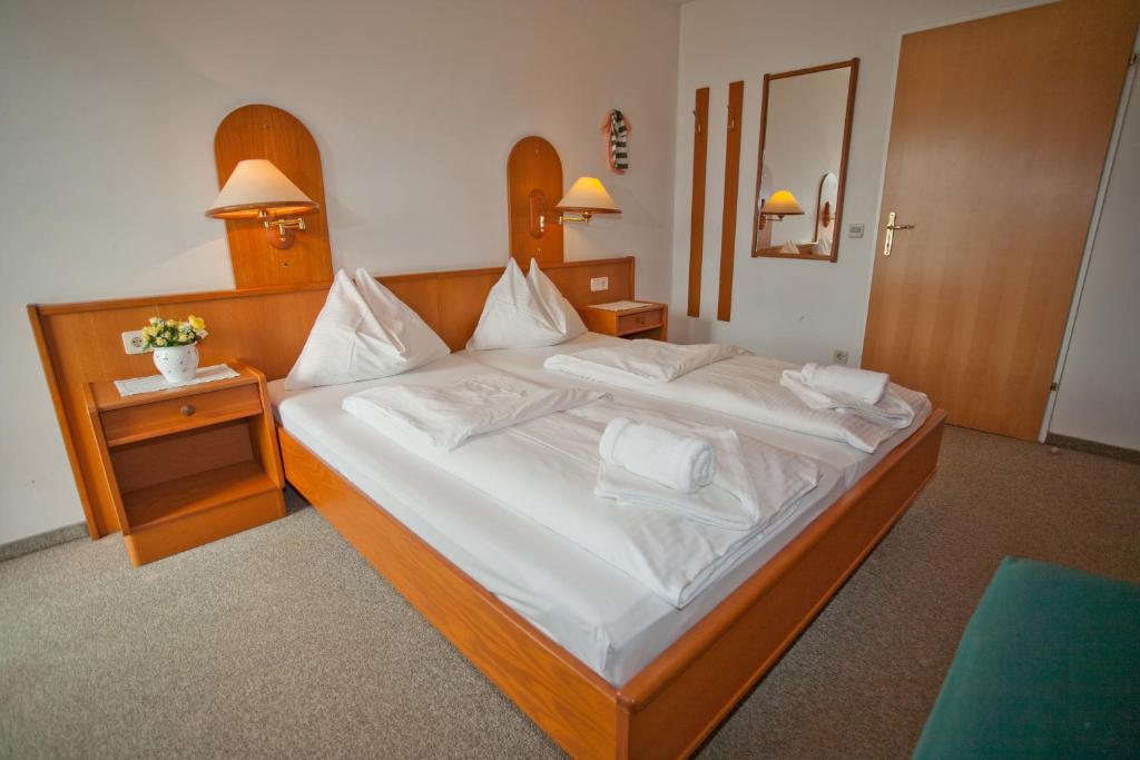 Letto o letti in una camera di Seevilla Wochinz