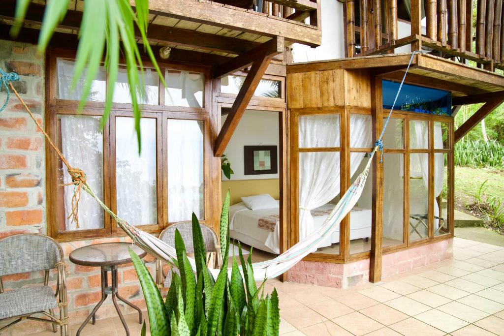 Balkón nebo terasa v ubytování Samai Lodge Holistic Living