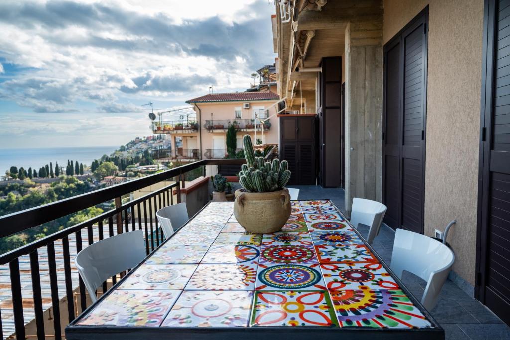 Balkon lub taras w obiekcie Blue Marine Taormina