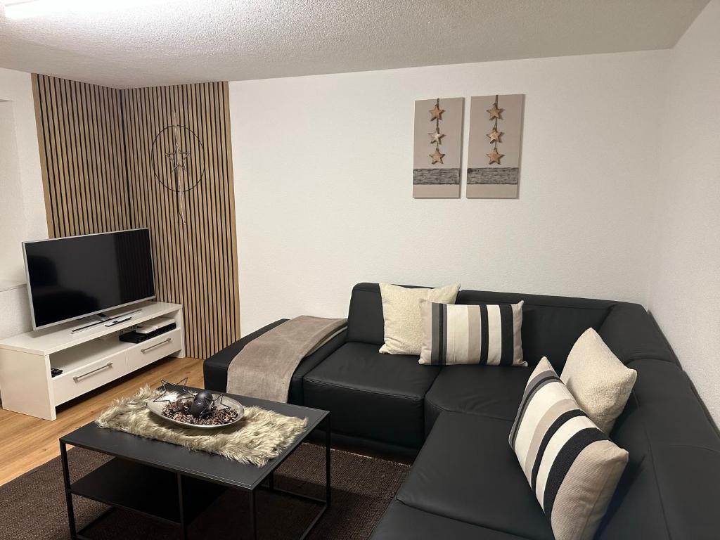 TV a/nebo společenská místnost v ubytování Apartment Enzian