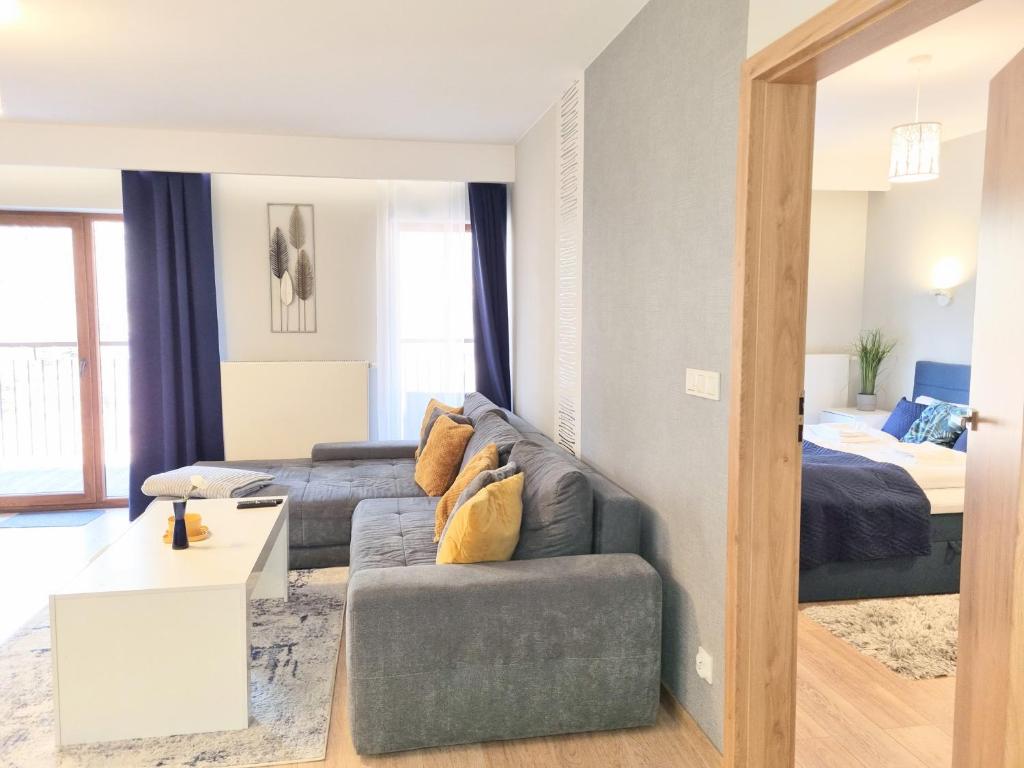 Posedenie v ubytovaní Apartament z pięknym widokiem na las