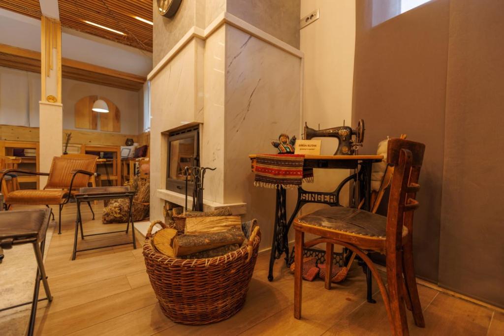Posezení v ubytování Casa di Pino Eco Lodge