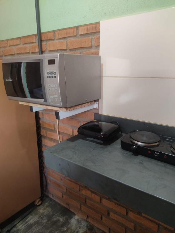 Kuchyň nebo kuchyňský kout v ubytování Pousada do Chicó