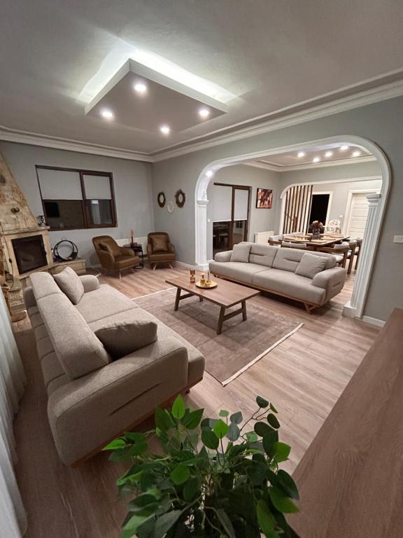 Posezení v ubytování Villa Five Star