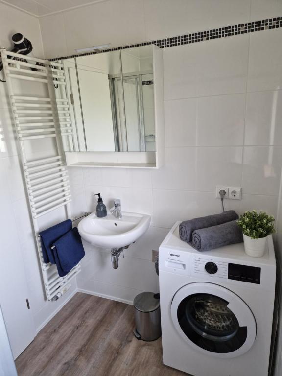 Koupelna v ubytování Ferienhaus Gisela Arendsee