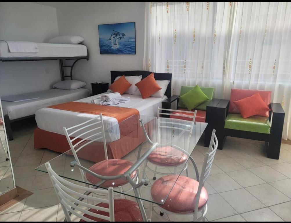 Posezení v ubytování Hotel Arco Iris