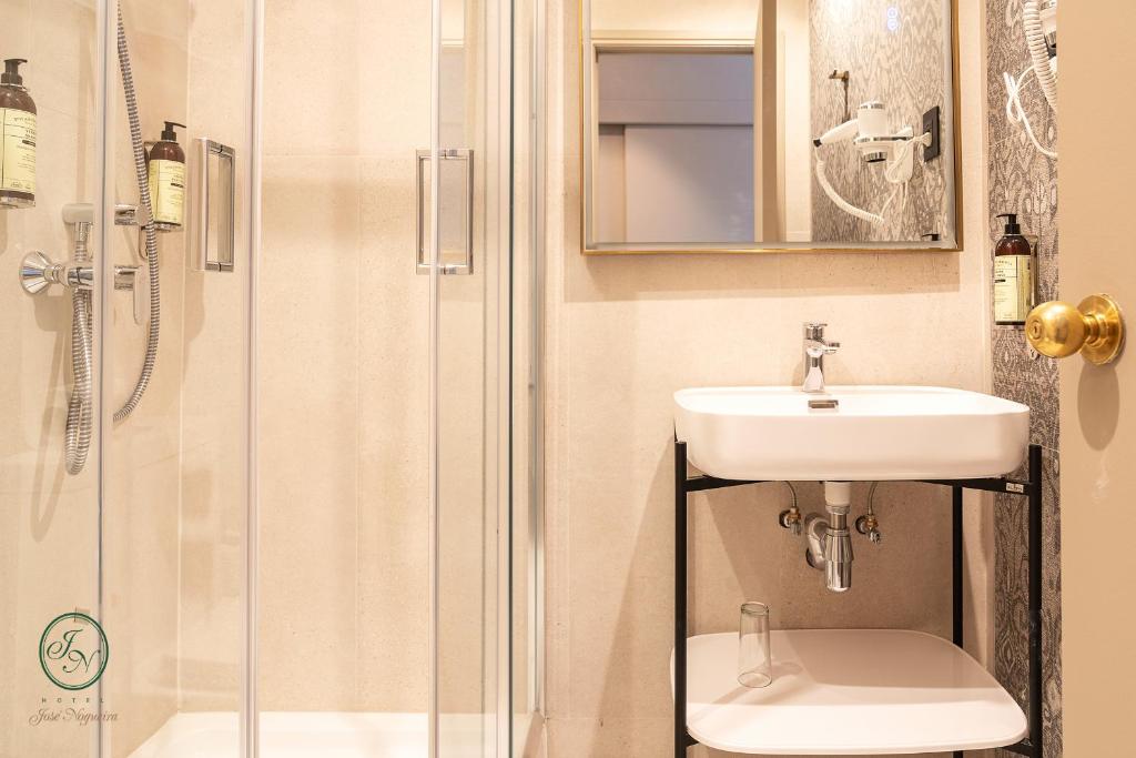 Koupelna v ubytování Hotel José Nogueira