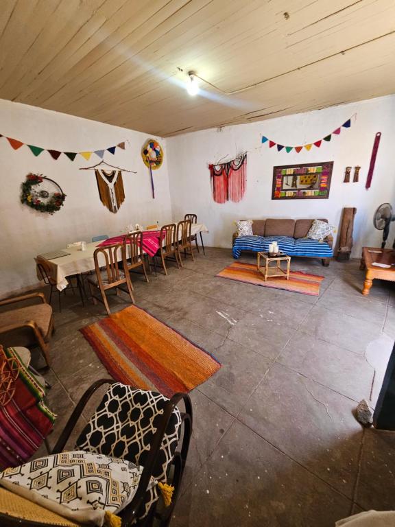 Posezení v ubytování Hostal Likancabur