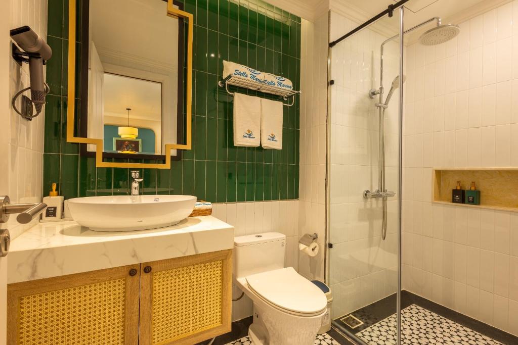 Phòng tắm tại Stella Marina Boutique Hotel