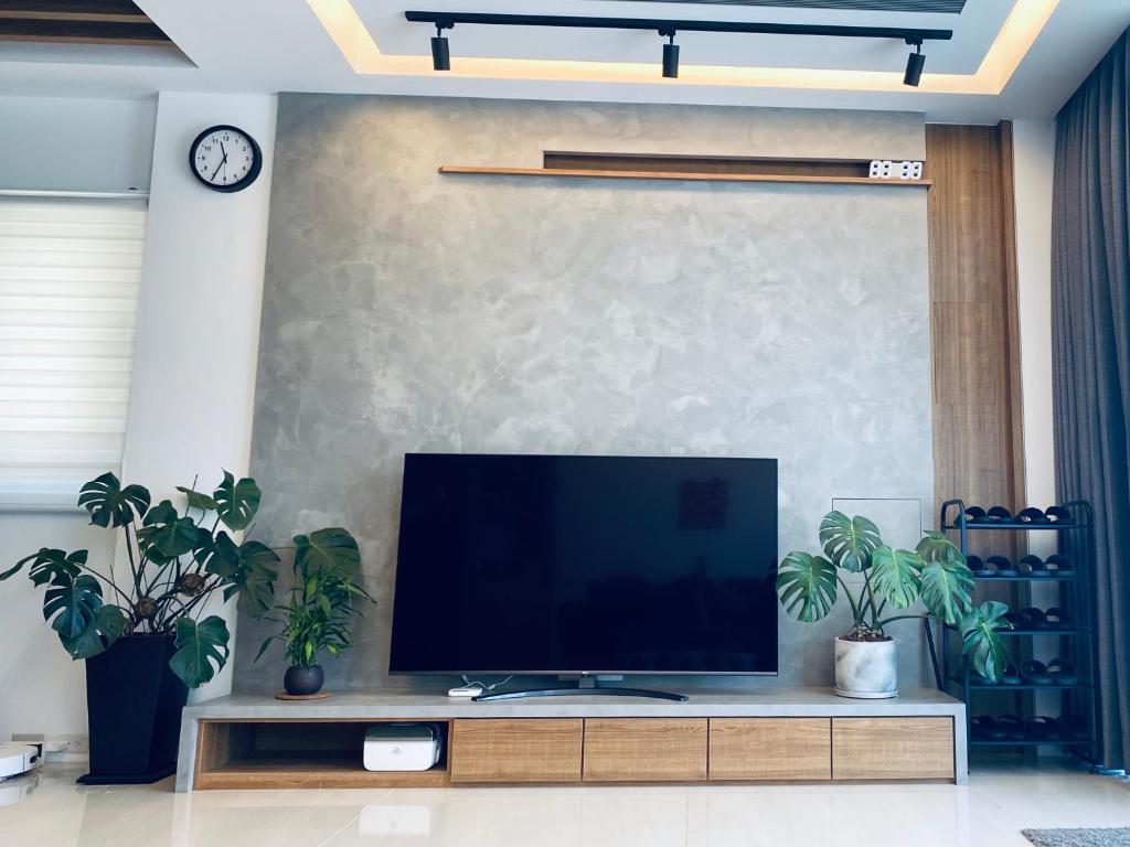 TV a/nebo společenská místnost v ubytování Kimen Yuyu B&B