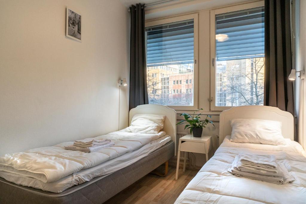 Postel nebo postele na pokoji v ubytování Göteborg Hostel