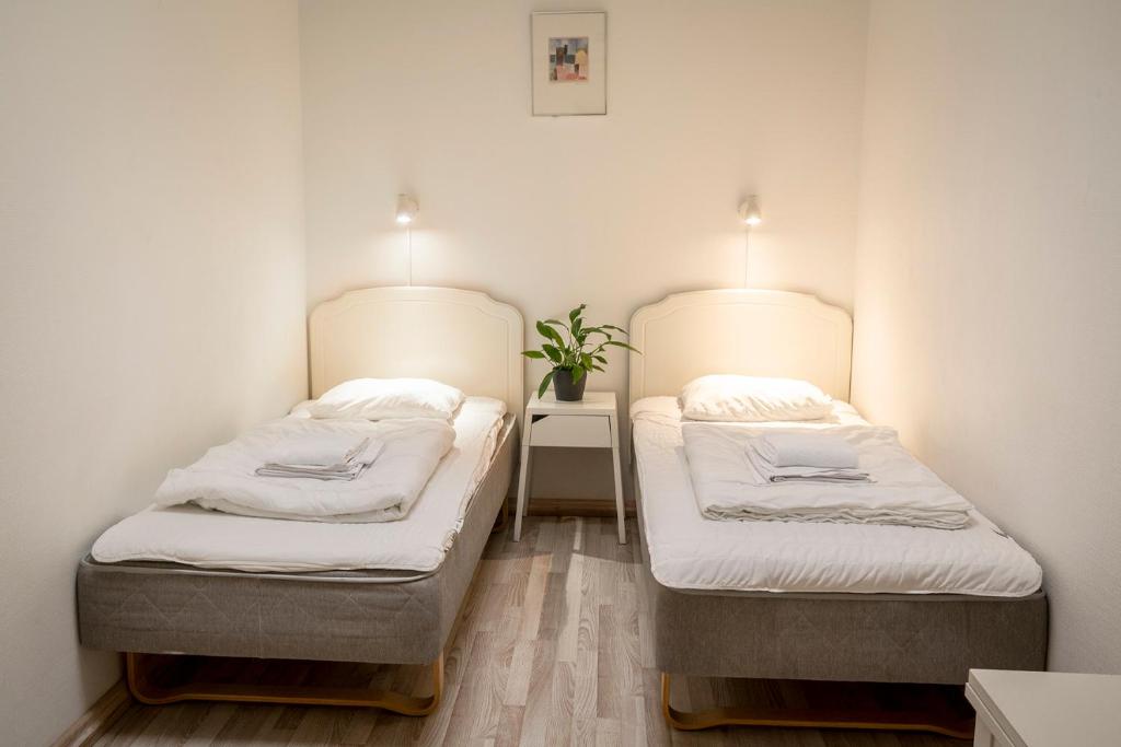 Postel nebo postele na pokoji v ubytování Göteborg Hostel