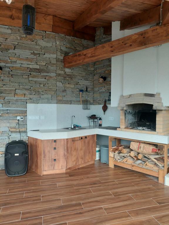 Kuchyň nebo kuchyňský kout v ubytování Relax Srednogorska Panorama