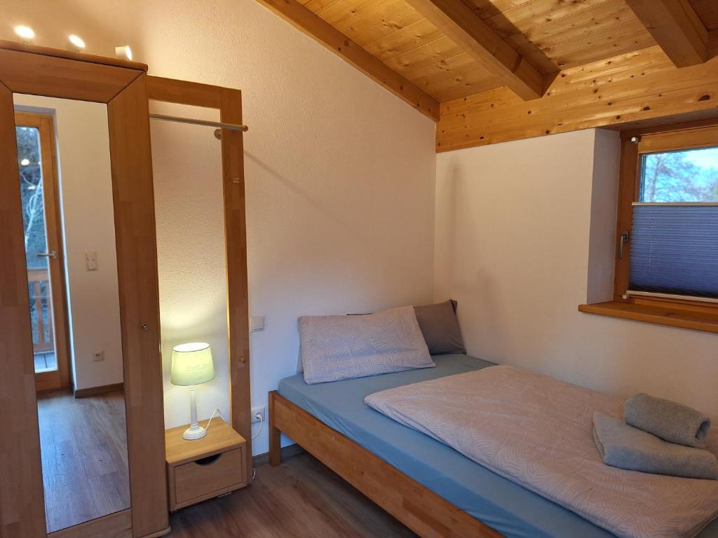 Postel nebo postele na pokoji v ubytování Wolke 8
