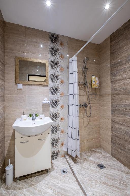 Koupelna v ubytování Cozy Homes 1