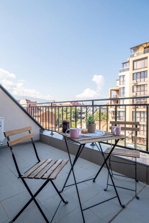 Balkón nebo terasa v ubytování Cozy Homes 1