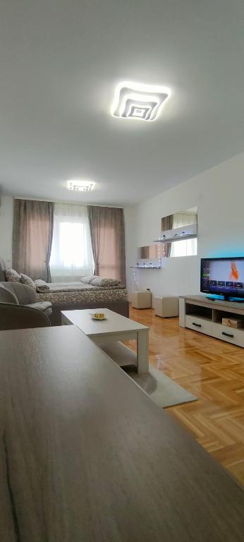 TV a/nebo společenská místnost v ubytování Apartman Ema