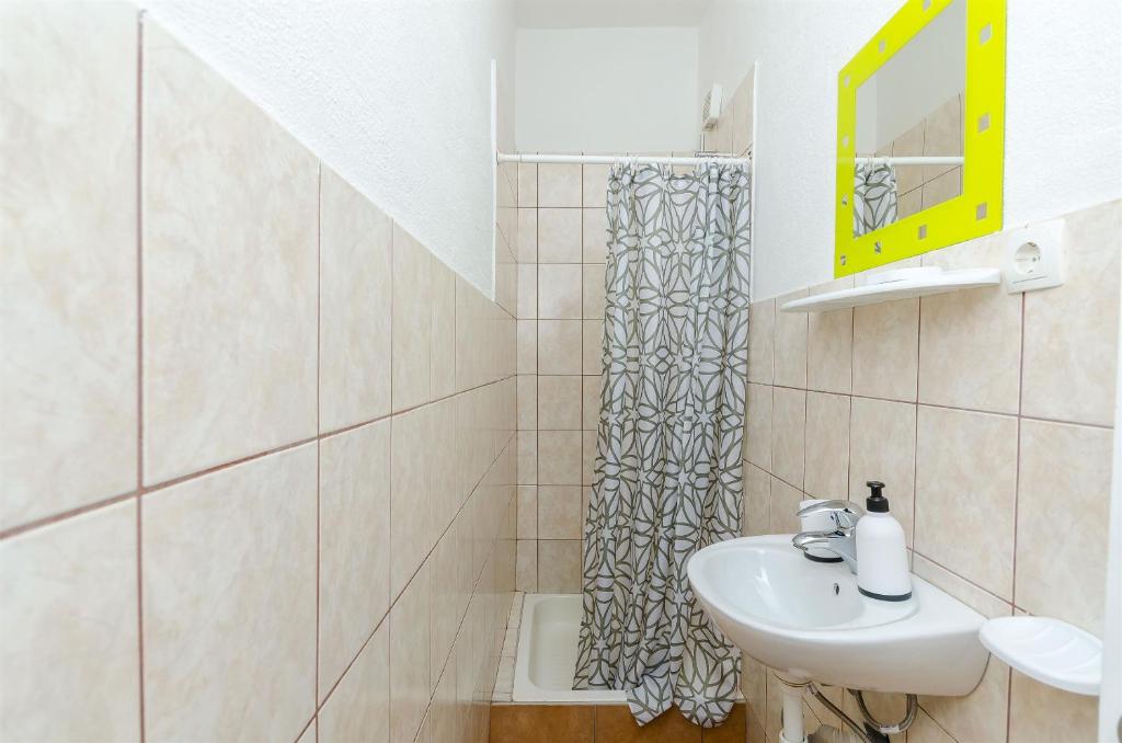 Koupelna v ubytování Apartment Olga