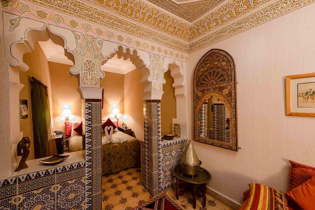 Posezení v ubytování Abelia Riad - 2024 traveler's Choice Award