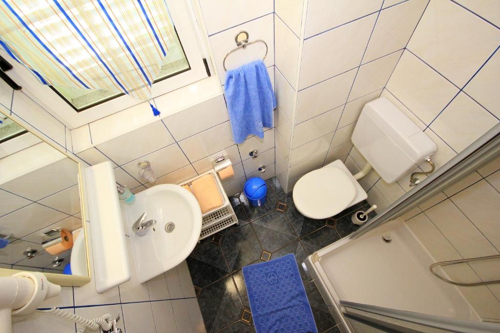 Koupelna v ubytování Apartment Vucic