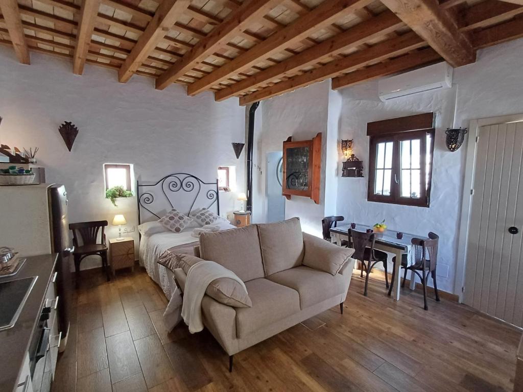Posezení v ubytování La Guarida de Vejer Casa Rural