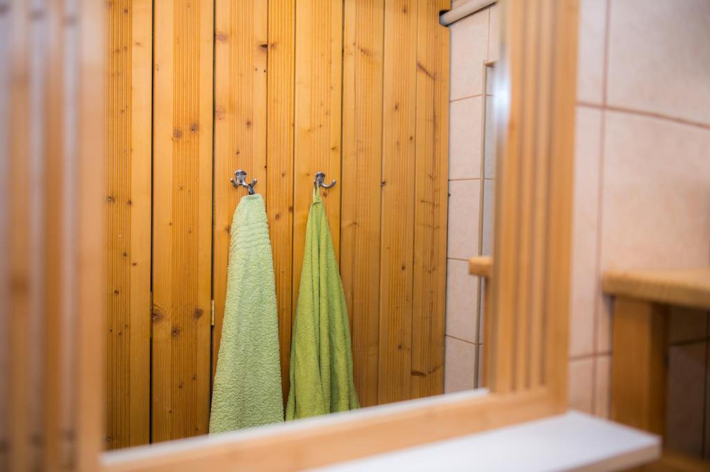 Koupelna v ubytování Katschwaldhütte