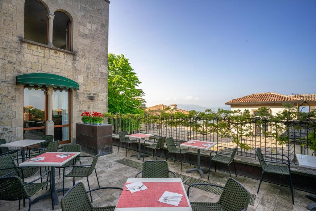 Balkón nebo terasa v ubytování Hotel Cesare