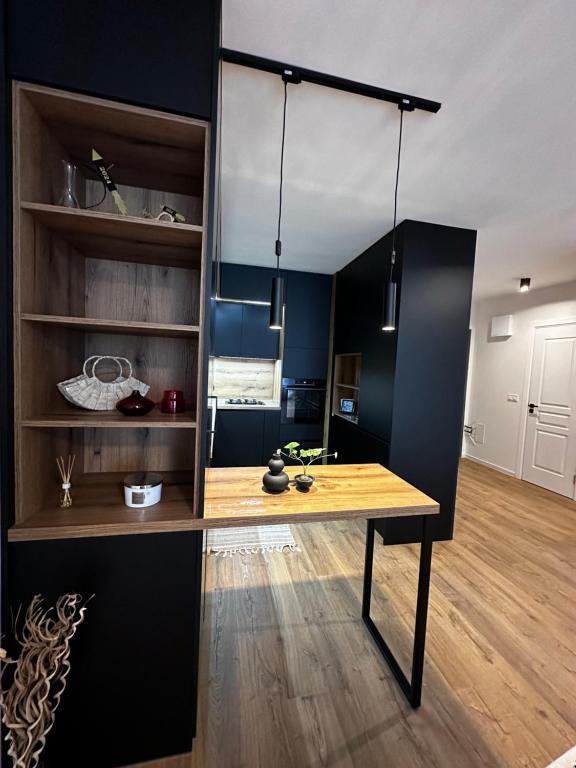 Kuchyň nebo kuchyňský kout v ubytování 1BR Modern condo near the University