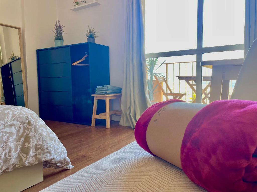Posteľ alebo postele v izbe v ubytovaní LUXURY SUITES MINERVA beach