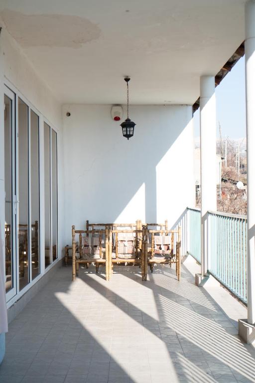 Balkón nebo terasa v ubytování Garni Nature Villa