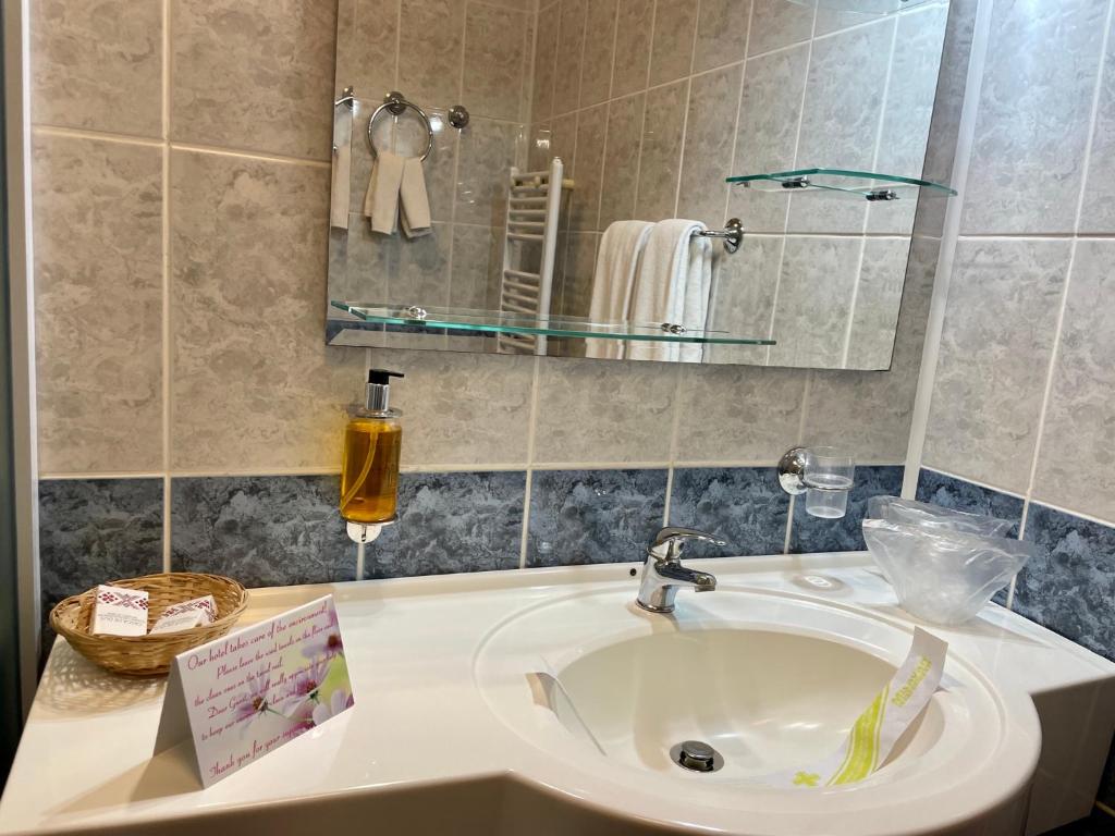 Koupelna v ubytování Casa Teo